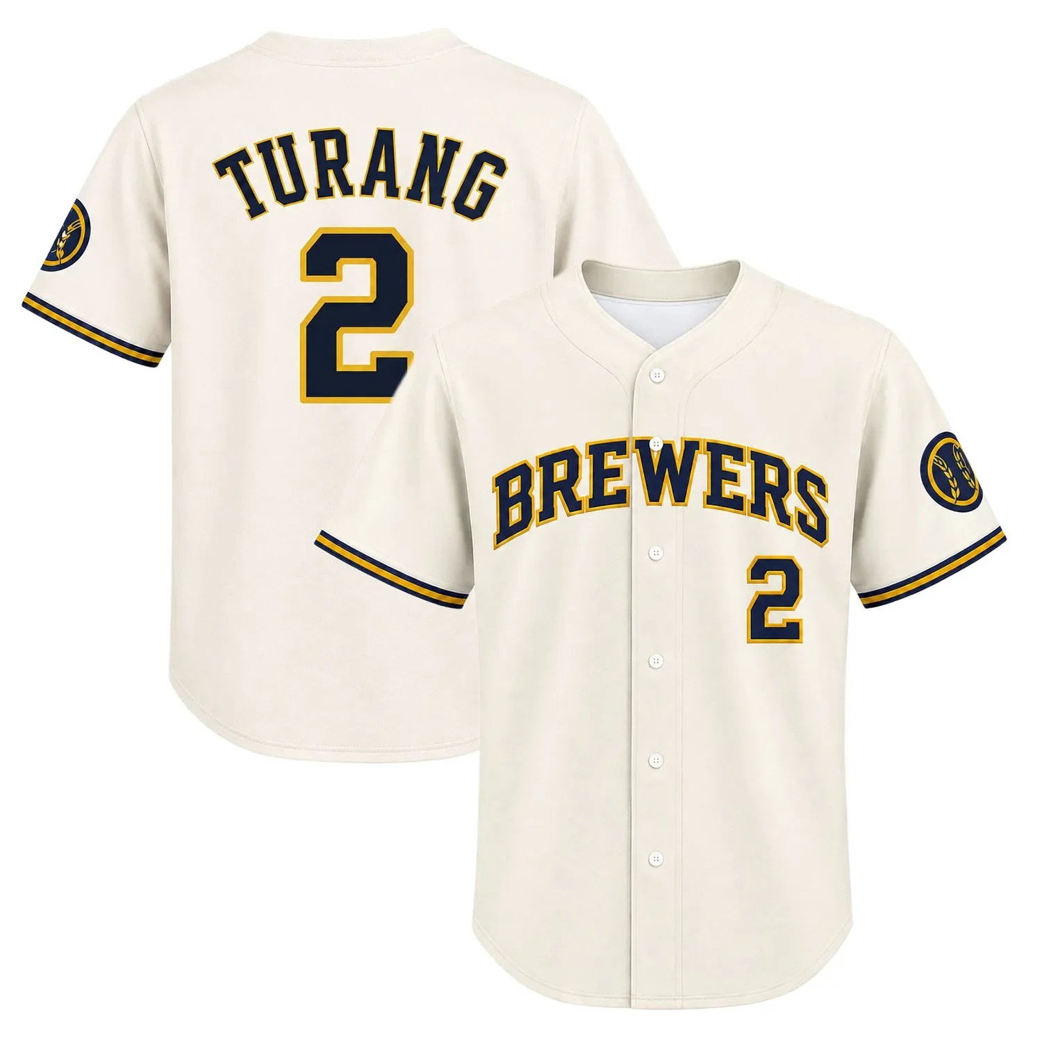 Milwaukee Brewers Brice Turang Home Jersey