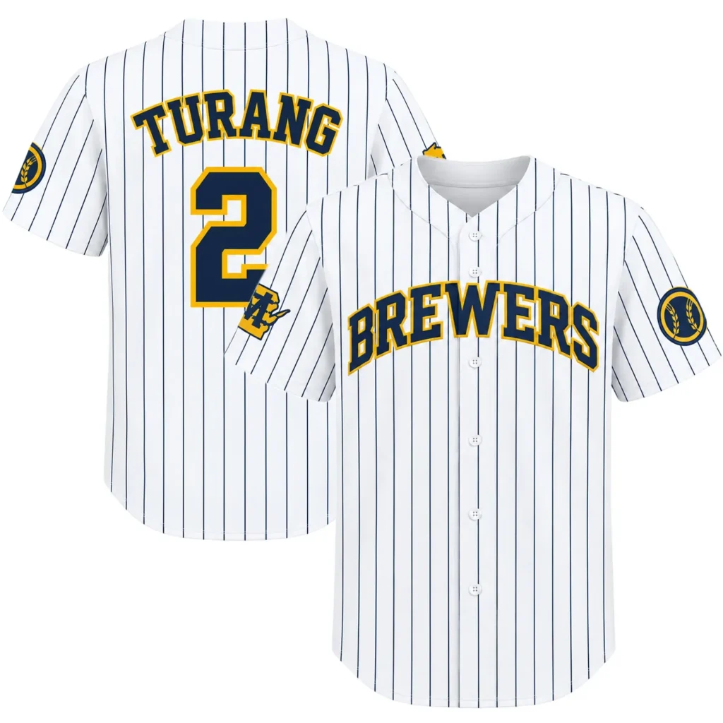 Milwaukee Brewers Brice Turang Home Jersey – Personalized Fan Edition