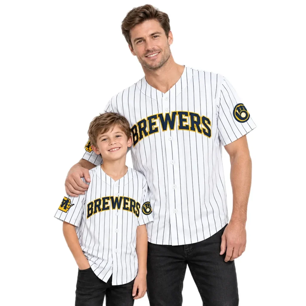 Milwaukee Brewers Brice Turang Jersey – Home Crowd Fan Style