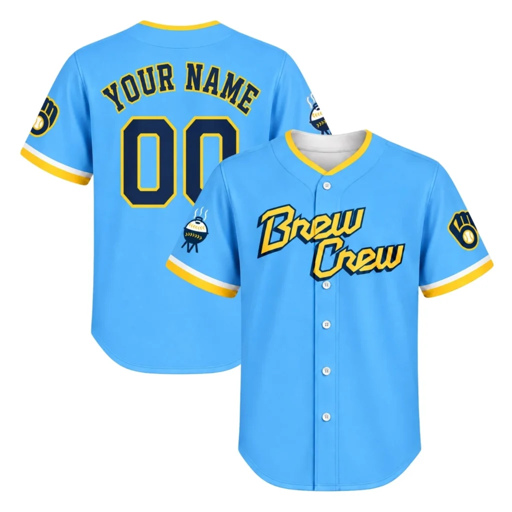 Milwaukee Brewers City Connect Custom Jersey – Custom Name & Number Edition