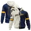 Milwaukee Brewers Custom Hoodie – front back view