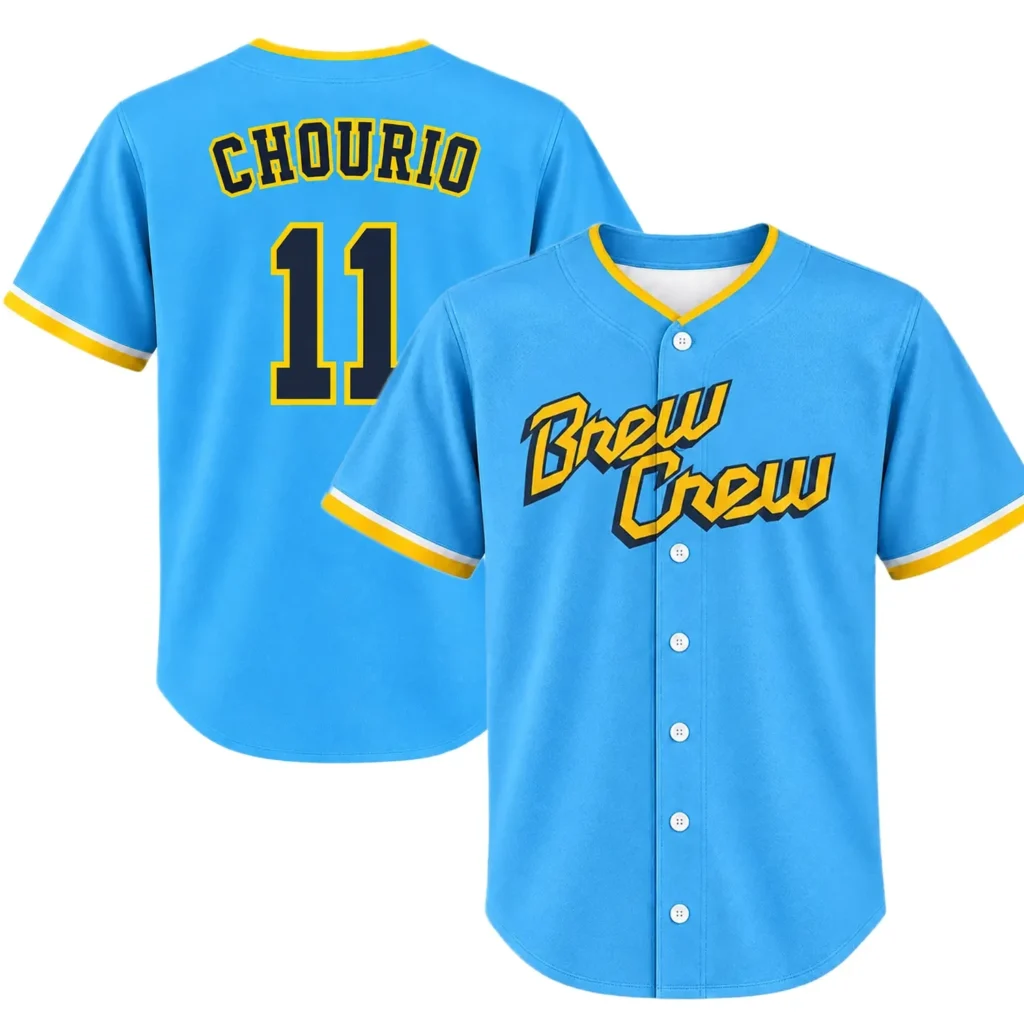 Milwaukee Brewers Jackson Chourio Jersey – Stadium Ready Fan Style