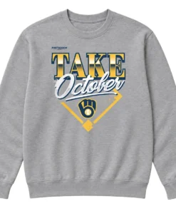 Milwaukee Brewers Locker Room Custom Champions Sweatshirt – front view