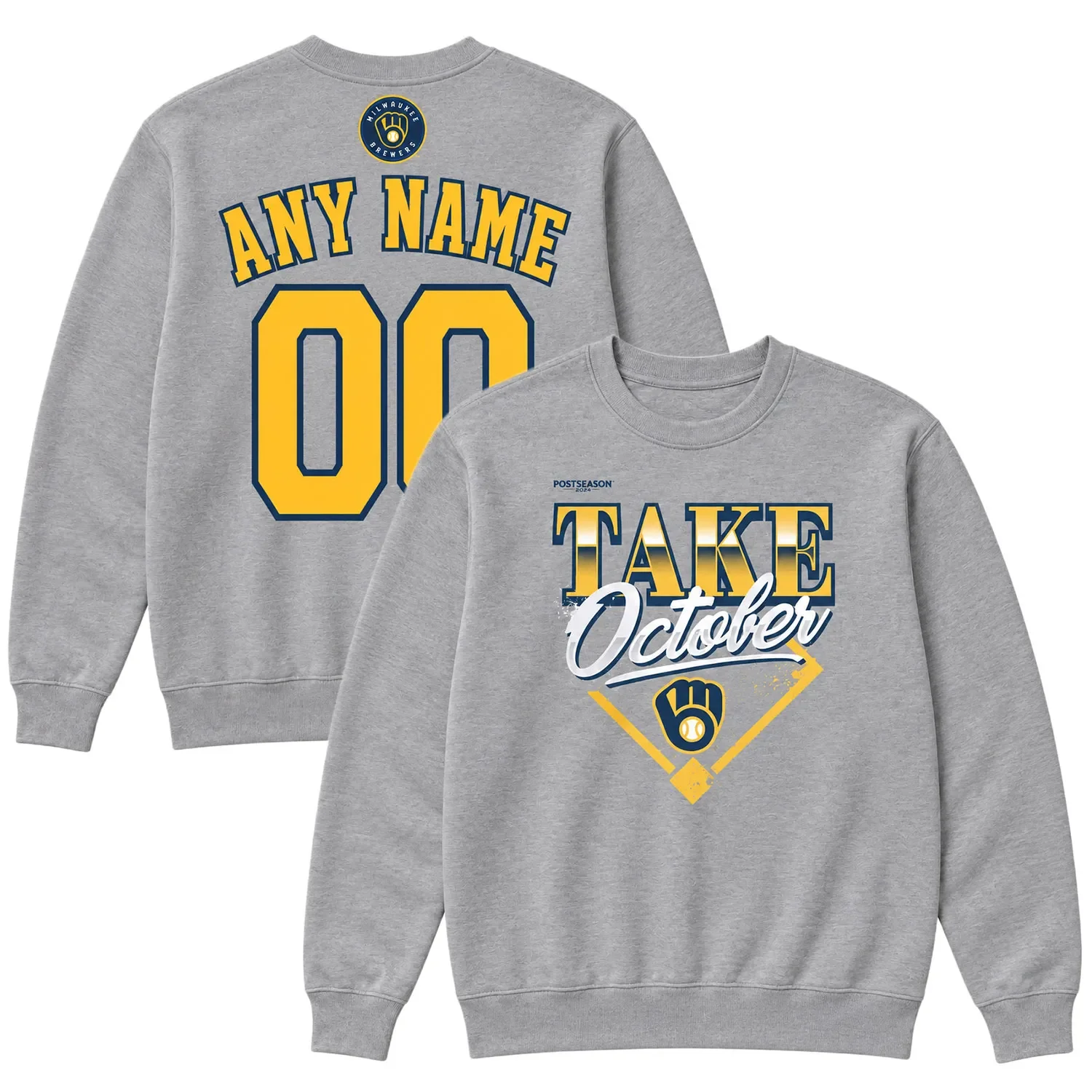 Milwaukee Brewers Locker Room Custom Champions Sweatshirt