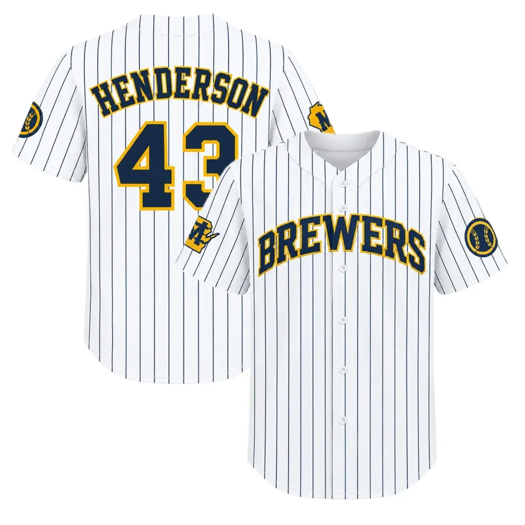 Milwaukee Brewers Logan Henderson White Home Jersey – Season Pride Edition