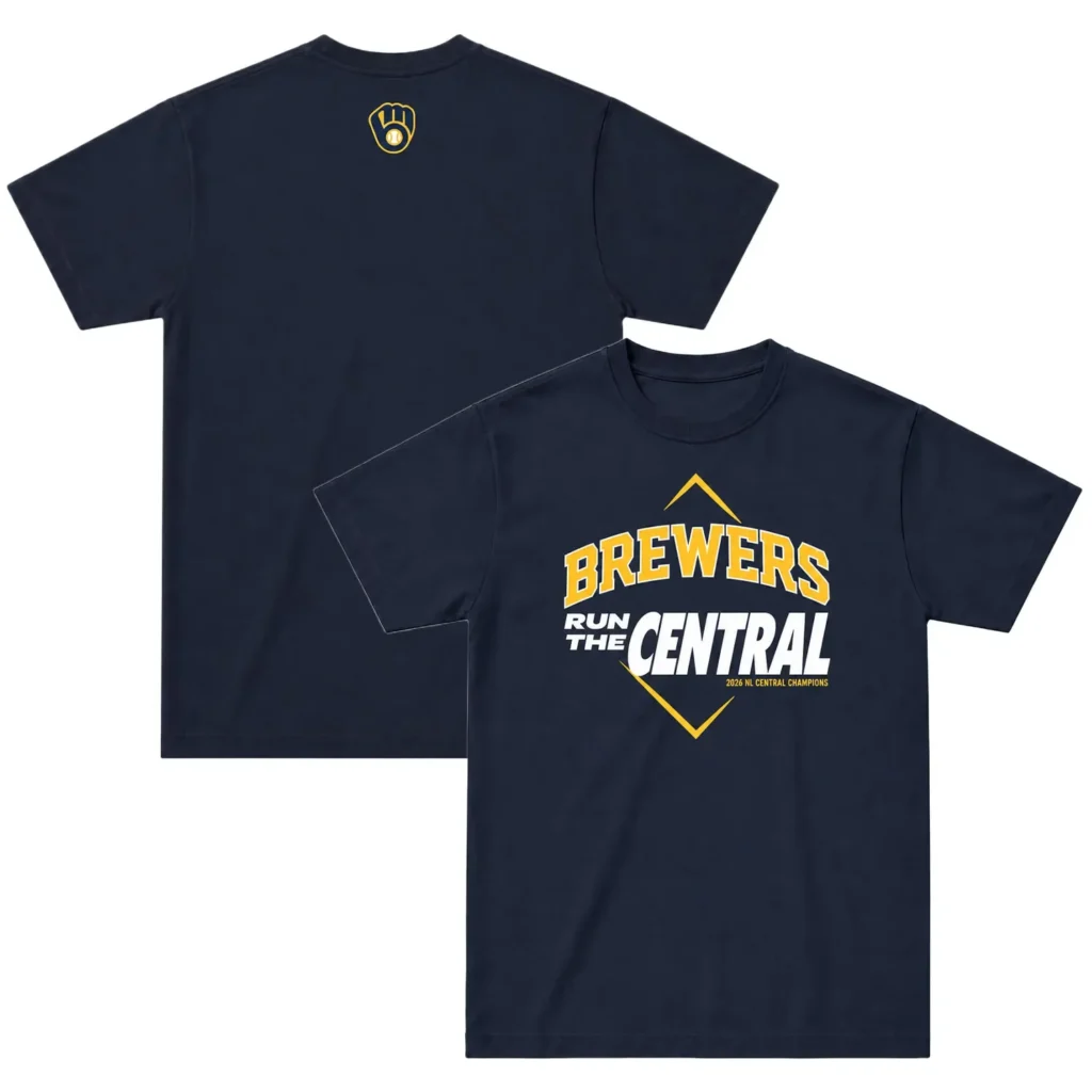 Milwaukee Brewers NL Central Champions T-Shirt – Game Day Graphic Tee