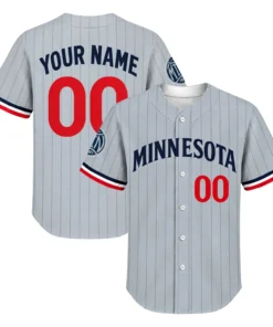 Minnesota Twins Gray Pinstripe Jersey