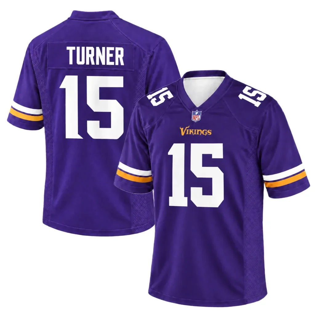 Minnesota Vikings Dallas Turner Jersey – Name & Number Fan Jersey