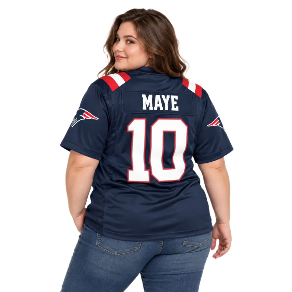 New England Patriots Drake Maye Navy Home Jersey – Matchday Fan Edition