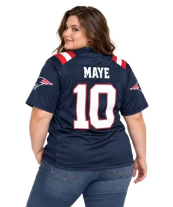 New England Patriots Drake Maye Navy Home Jersey – alternate view 2