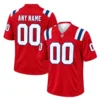 New England Patriots Red Custom Jersey