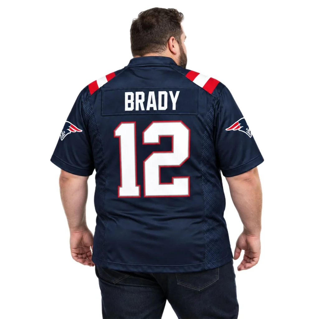 New England Patriots Tom Brady Navy Jersey – Custom Name & Number Edition
