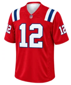 New England Patriots Tom Brady Red Alternate Jersey – front view