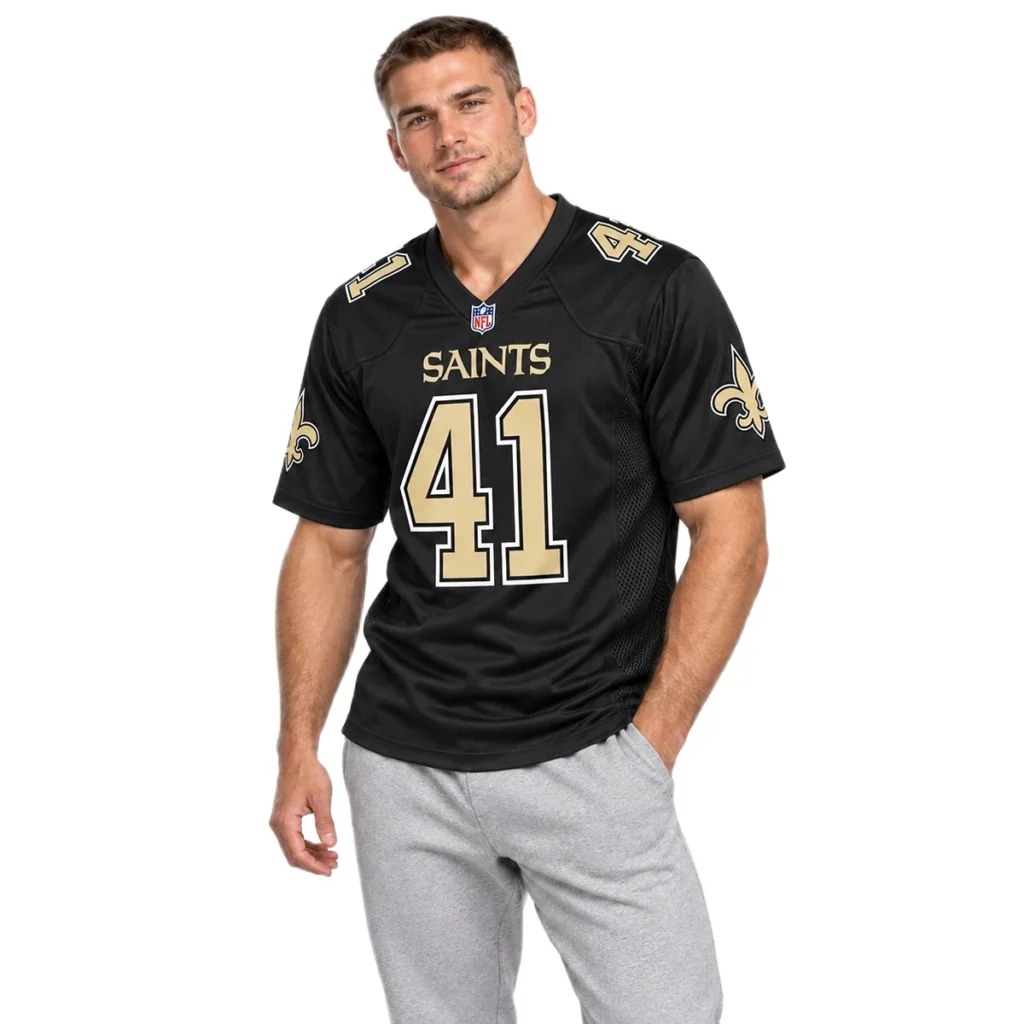 New Orleans Saints Alvin Kamara Black Jersey – Game Day Fan Jersey