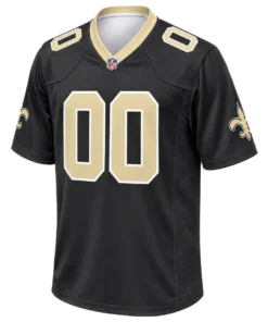 New Orleans Saints Black Custom Jersey – alternate view 4