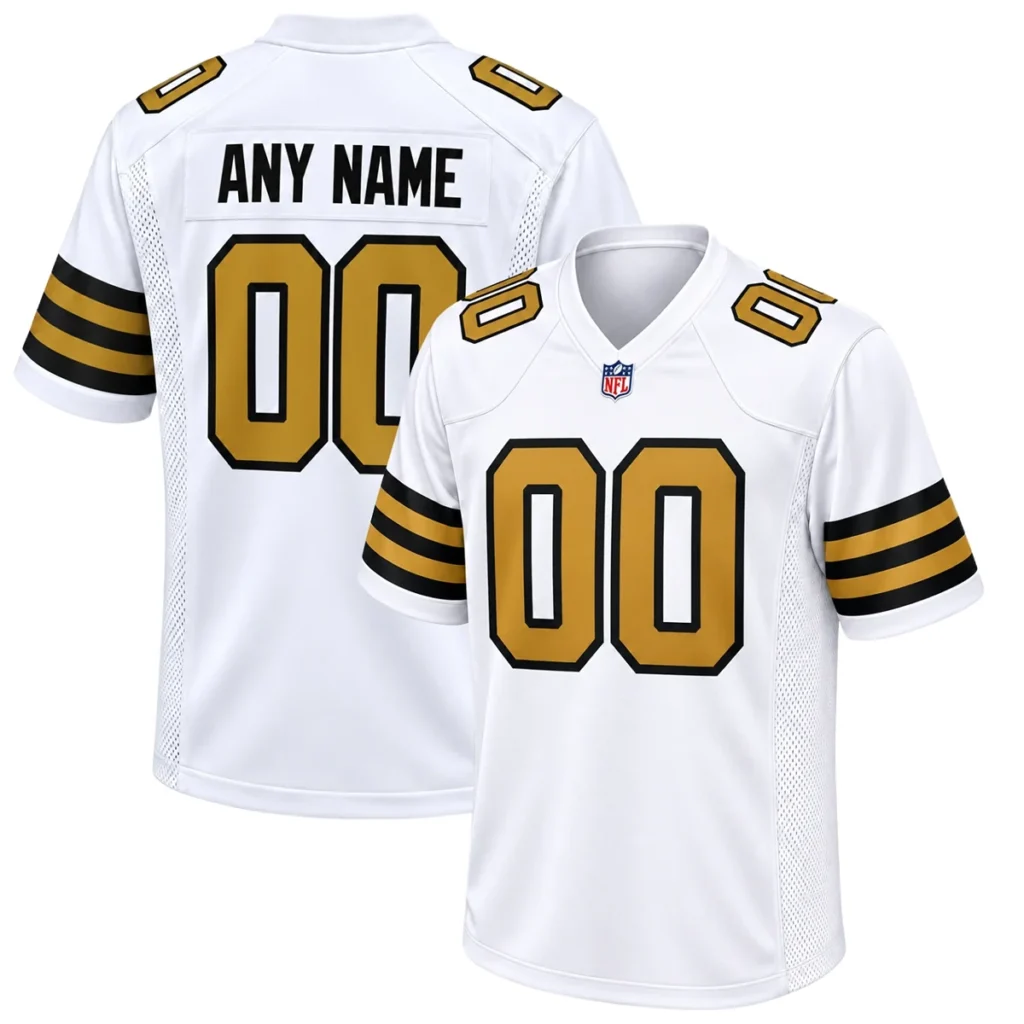 New Orleans Saints White Alternate Jersey – Home Crowd Fan Style