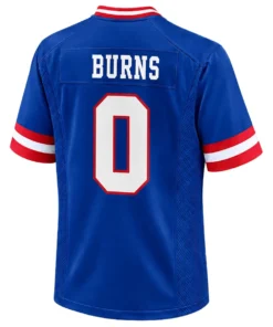 New York Giants Brian Burns Blue Jersey – back view