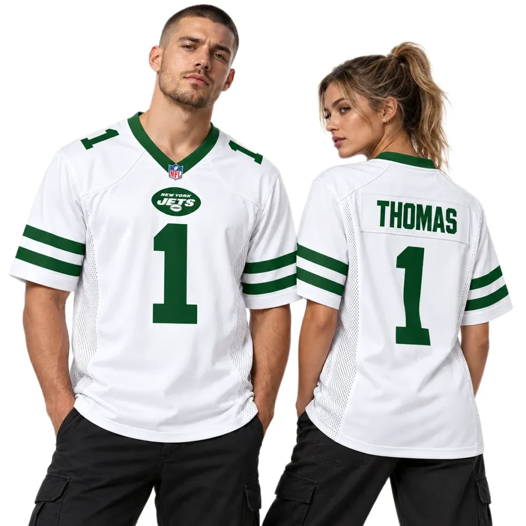 New York Jets Azareye'h Thomas White Jersey – Personalized Fan Edition