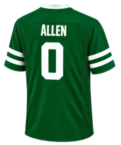 New York Jets Braelon Allen Home Jersey – back view
