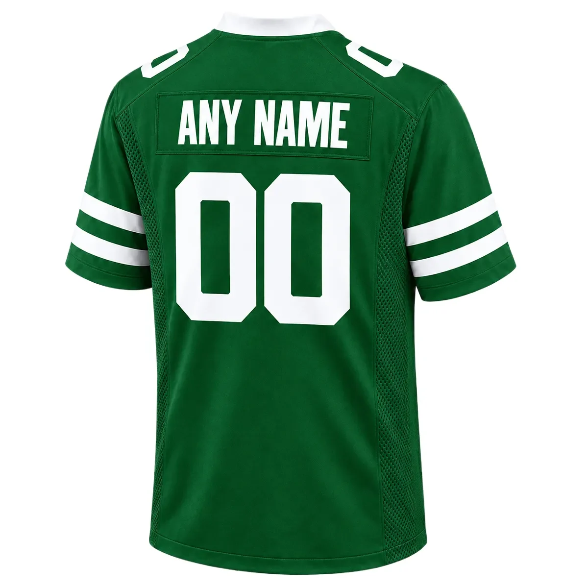 New York Jets Home Custom Jersey – back view