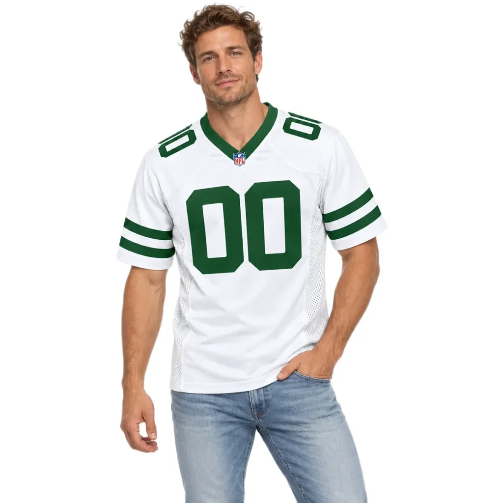 New York Jets White Custom Jersey – Season Pride Edition