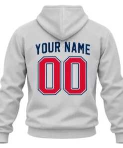 New York Red Bulls Red Custom Hoodie – back view