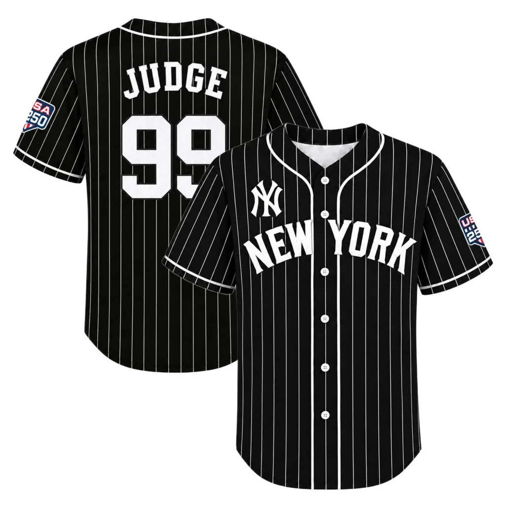 New York Yankees Aaron Judge Black Jersey – Name & Number Fan Jersey