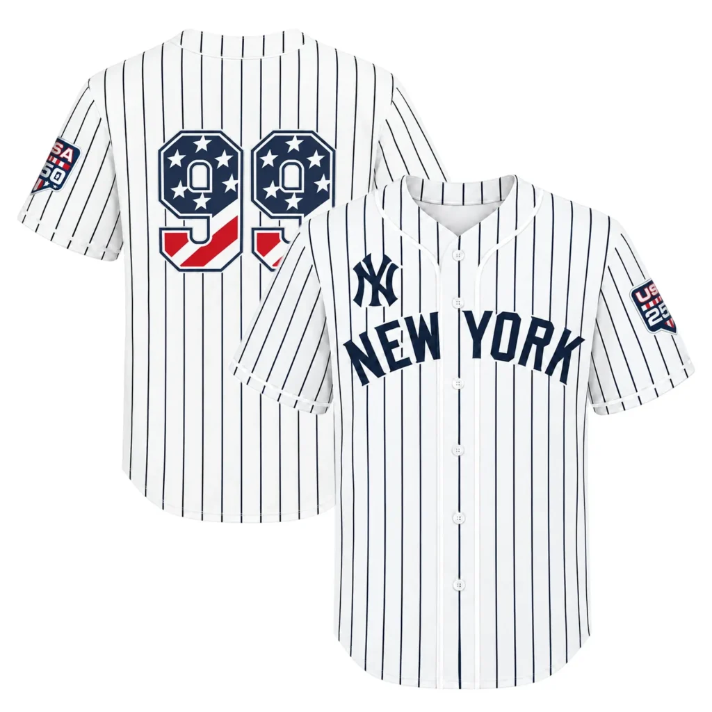 New York Yankees Aaron Judge White Home Jersey – Season Pride Edition
