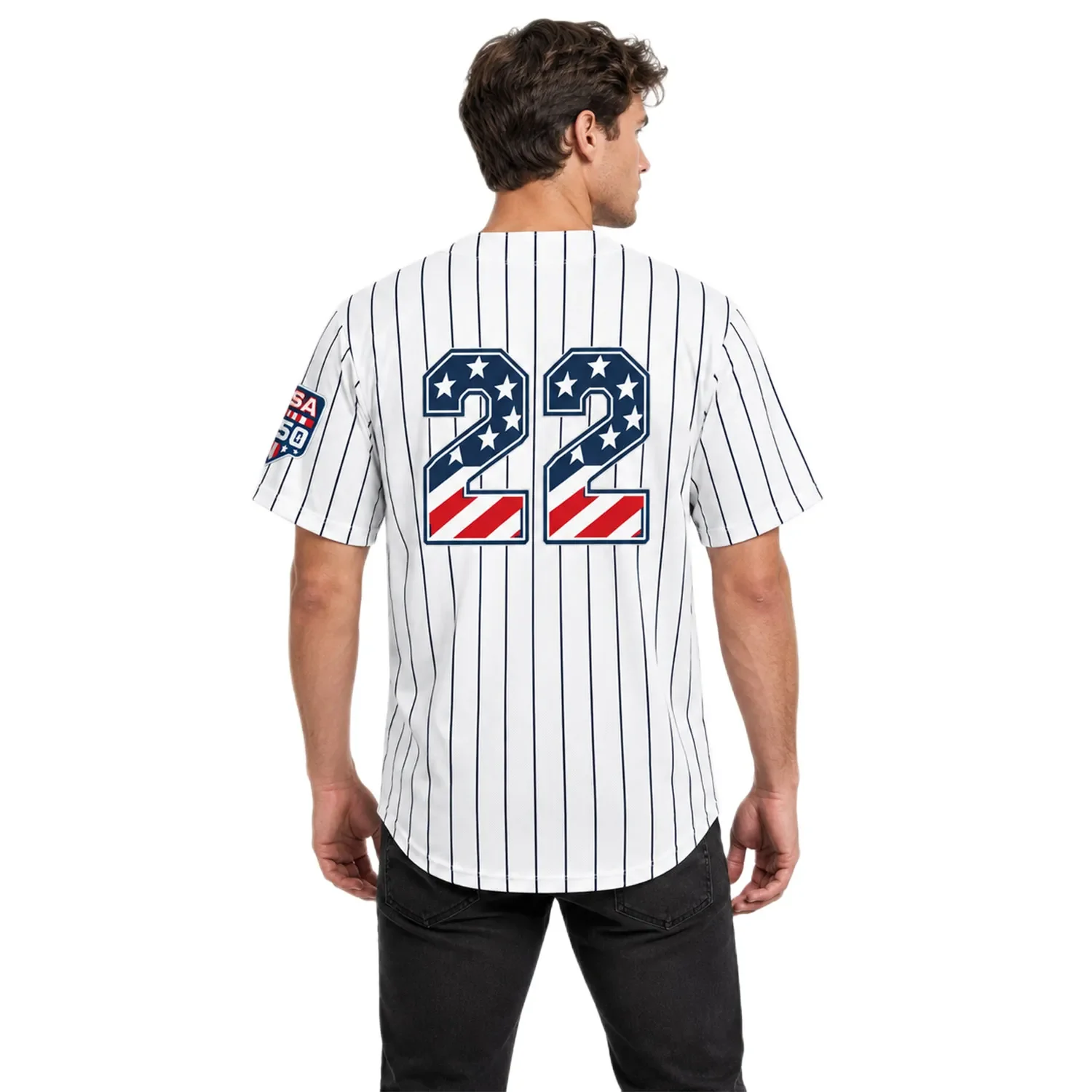 New York Yankees Ben Rice White Home Jersey – model view