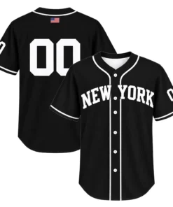 New York Yankees Black Custom Jersey