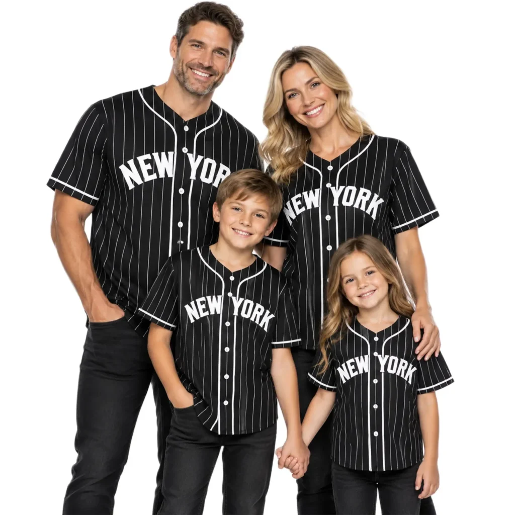 New York Yankees Black Pinstripe Custom Jersey – Game Day Fan Jersey