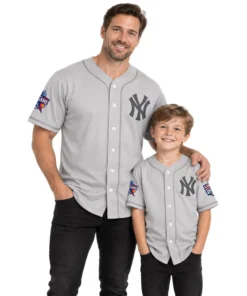 New York Yankees Grey Custom Jersey – alternate view 5