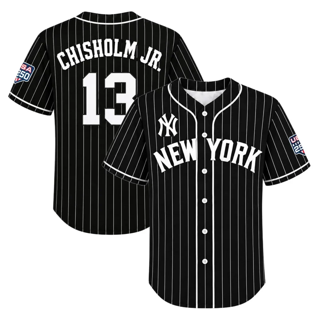 New York Yankees Jazz Chisholm Jr. Black Jersey – Game Day Fan Jersey
