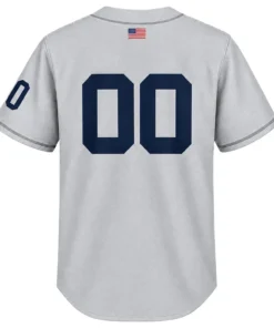 New York Yankees Road Custom Jersey – back view