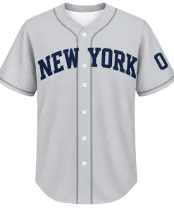New York Yankees Road Custom Jersey – front view