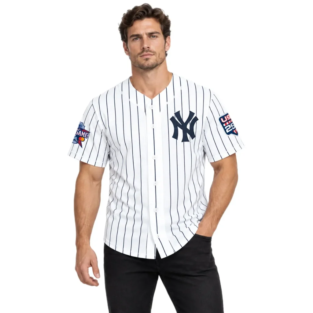 New York Yankees White Custom Jersey – Custom Name & Number Edition