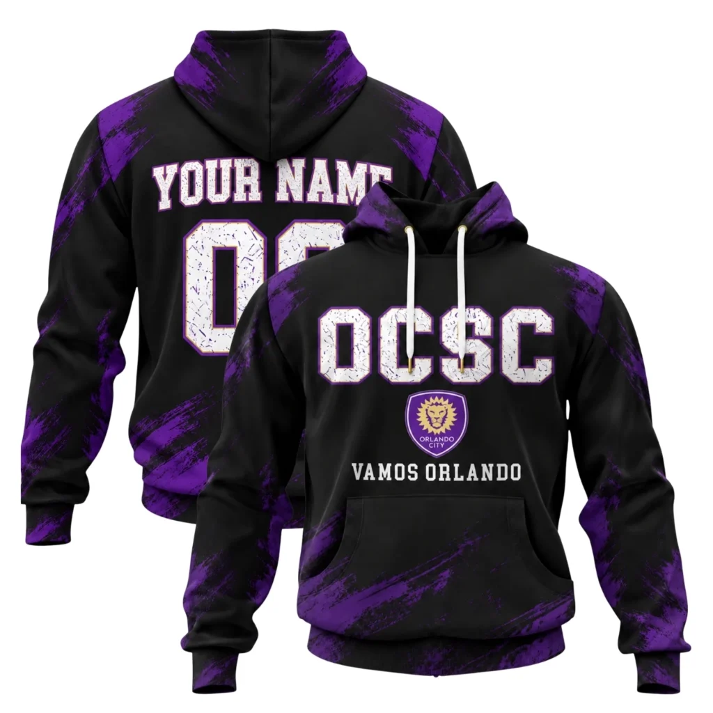 Orlando City SC Black Custom Hoodie – Everyday Fan Hoodie