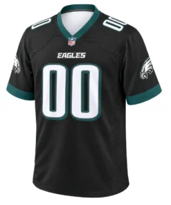 Philadelphia Eagles Black Custom Jersey – front view