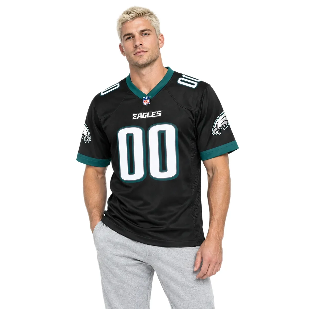 Philadelphia Eagles Black Custom Jersey – alternate view 5