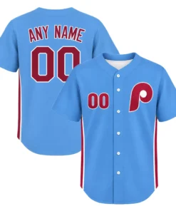 Philadelphia Phillies Light Blue Alternate Custom Jersey