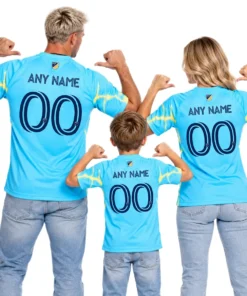 Philadelphia Union Blue Away Custom Jersey – family view