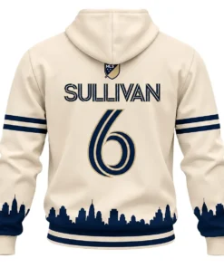 Philadelphia Union Cavan Sullivan Cream Hoodie – back view