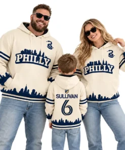 Philadelphia Union Cavan Sullivan Cream Hoodie – family view