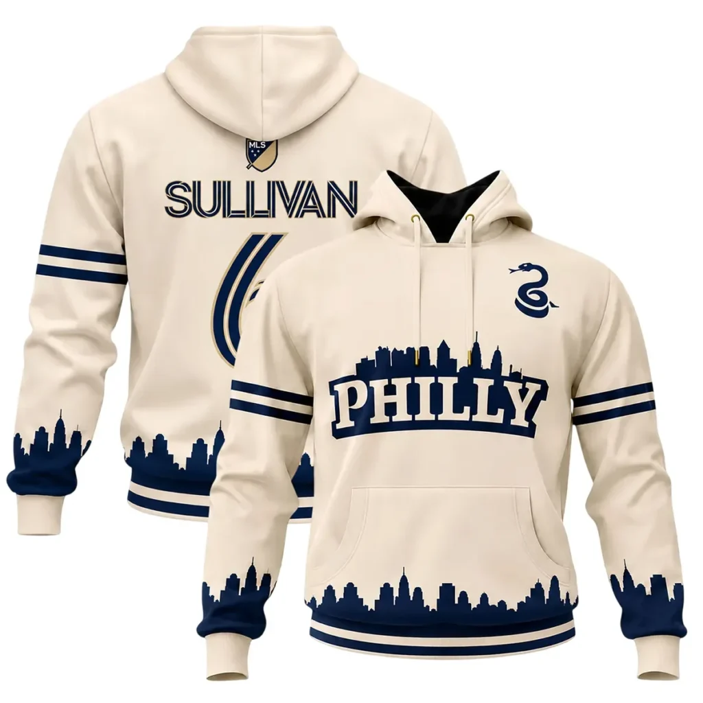 Philadelphia Union Cavan Sullivan Cream Hoodie – Game Day Pullover