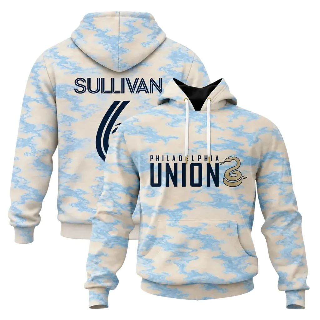 Philadelphia Union Cavan Sullivan Light Blue Hoodie – Game Day Pullover
