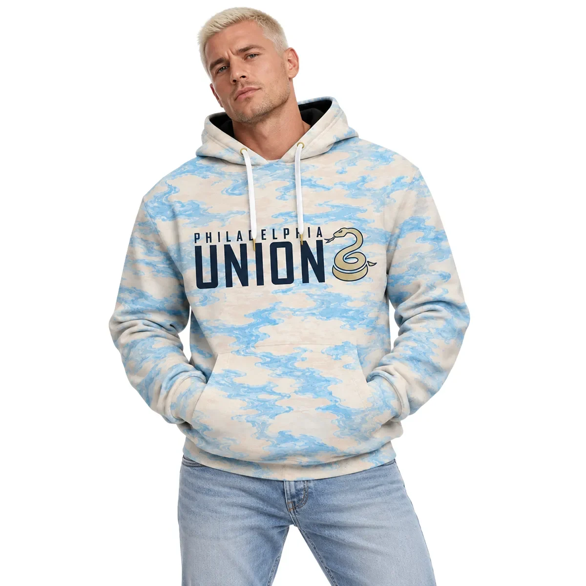 Philadelphia Union Cavan Sullivan Light Blue Hoodie – model view