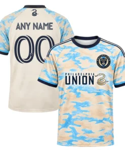 Philadelphia Union Cream Retro Away Jersey – back view