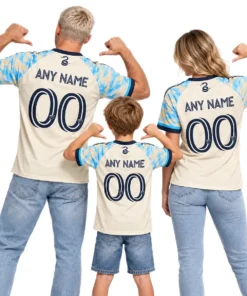 Philadelphia Union Cream Retro Away Jersey – family view