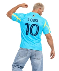 Philadelphia Union Milan Iloski Away Jersey – model back view