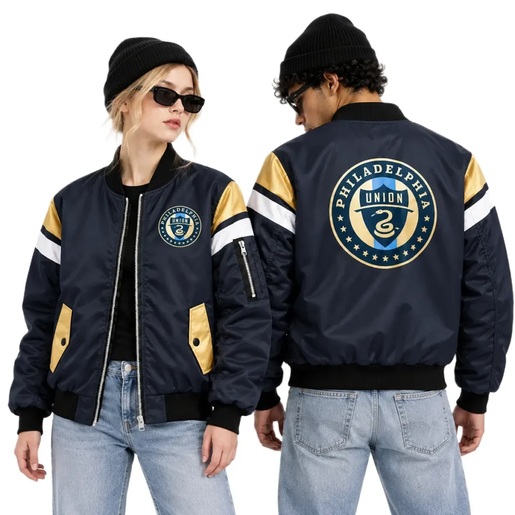 Philadelphia Union Navy Bomber Classic Jacket – City Pride Jacket